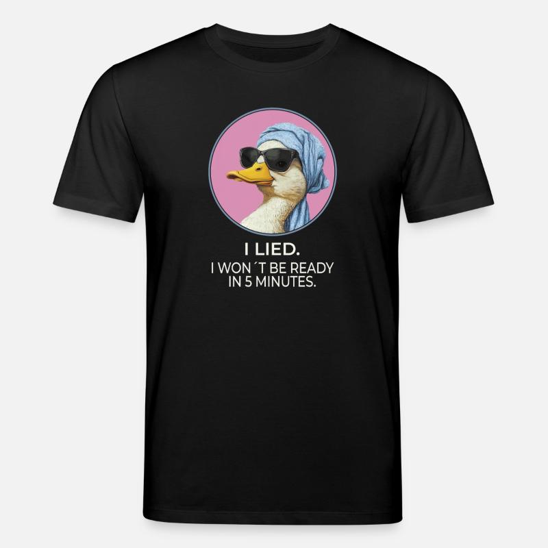 I Lied Duck – Lustiges Statement Design - Stanley/Stella Unisex Bio-T-Shirt CREATOR  - Schwarz