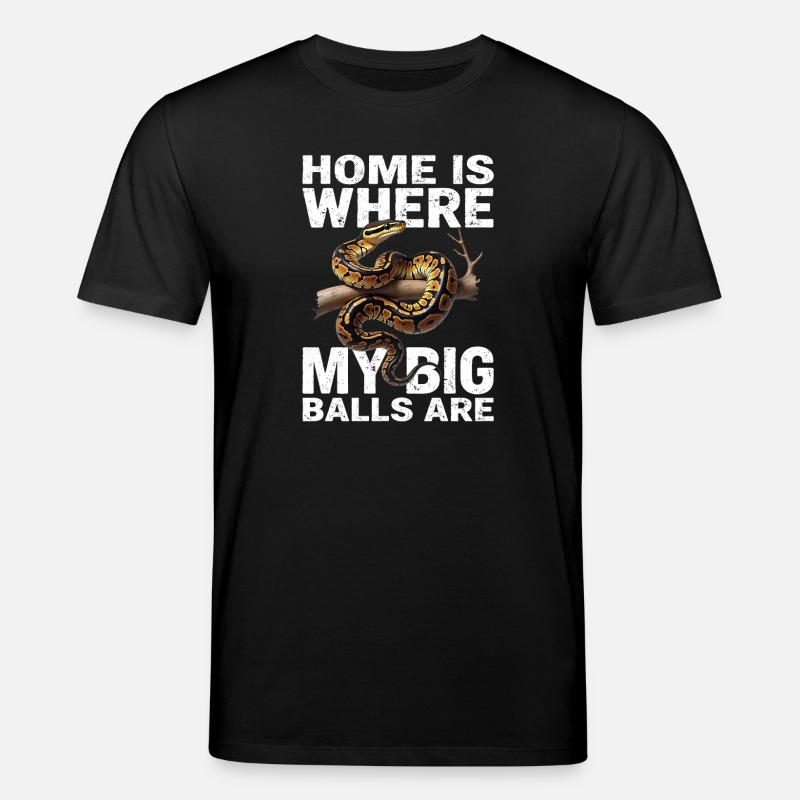Königspython Schlangen Liebhaber Terrarium Python - Stanley/Stella Unisex Bio-T-Shirt CREATOR  - Schwarz