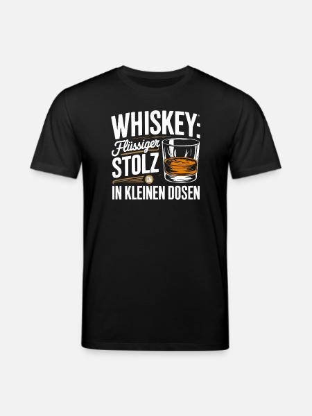 Whiskey Liquid Pride In Small Cans - Stanley/Stella CREATOR Unisex Organic T-Shirt - black