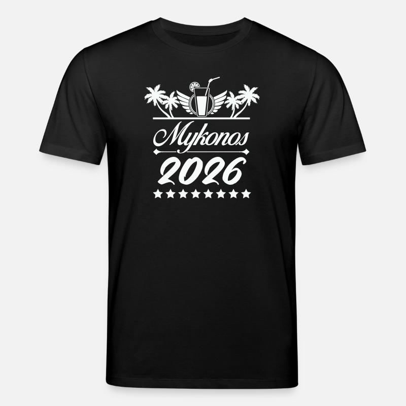 Mykonos 2026 Strand-Logo - Stanley/Stella Unisex Bio-T-Shirt CREATOR - Schwarz