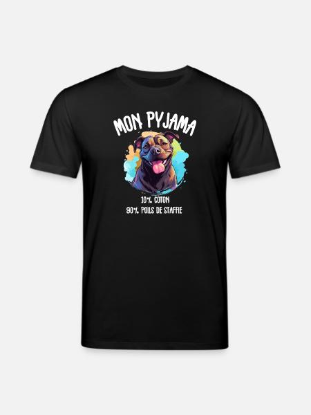 Lustige Hundestaff-Schlafanzüge - Stanley/Stella Unisex Bio-T-Shirt CREATOR  - Schwarz