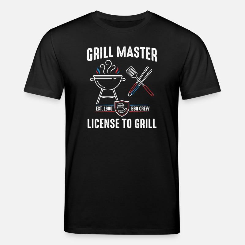 Grill Master Lizenz zum Grill - Stanley/Stella Unisex Bio-T-Shirt CREATOR  - Schwarz