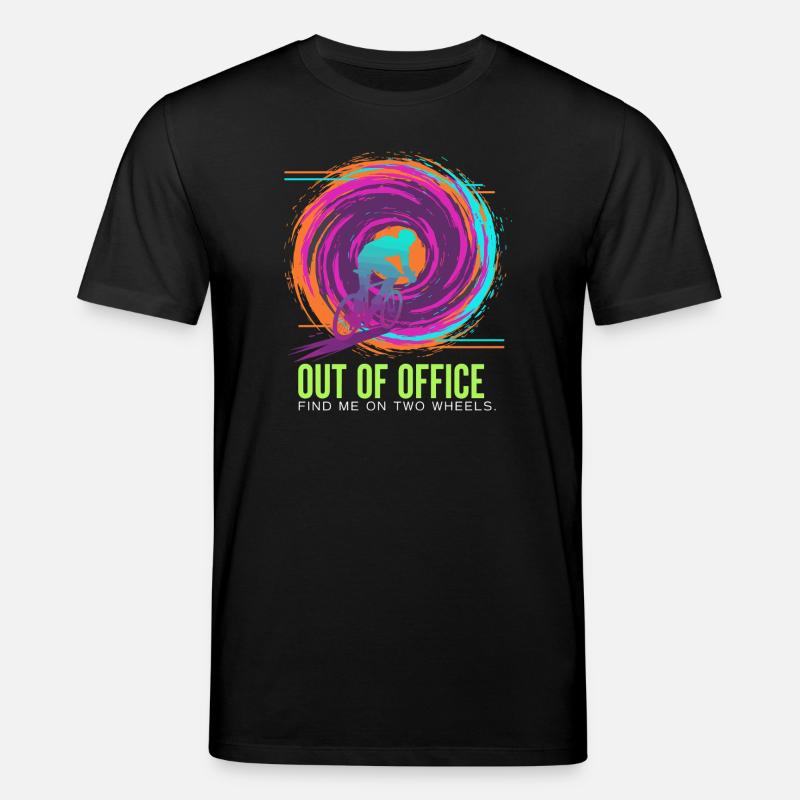 Zweirädrige Neonentlüftung - Stanley/Stella Unisex Bio-T-Shirt CREATOR  - Schwarz