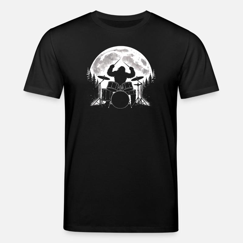 Bigfoot Batteur Moon - T-shirt bio CREATOR Stanley/Stella Unisexe - noir