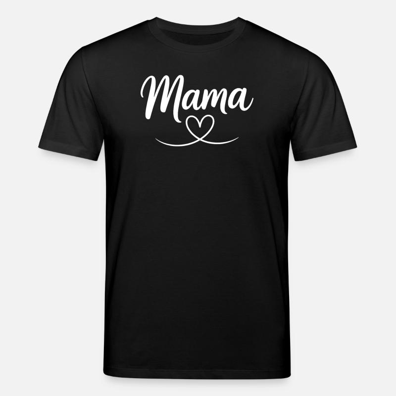 Mama Heart Script - Stanley/Stella CREATOR Unisex Organic T-Shirt - black