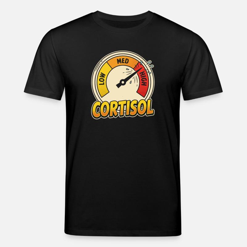 Cortisol Messpunkt T-Shirt - Stanley/Stella Unisex Bio-T-Shirt CREATOR  - Schwarz
