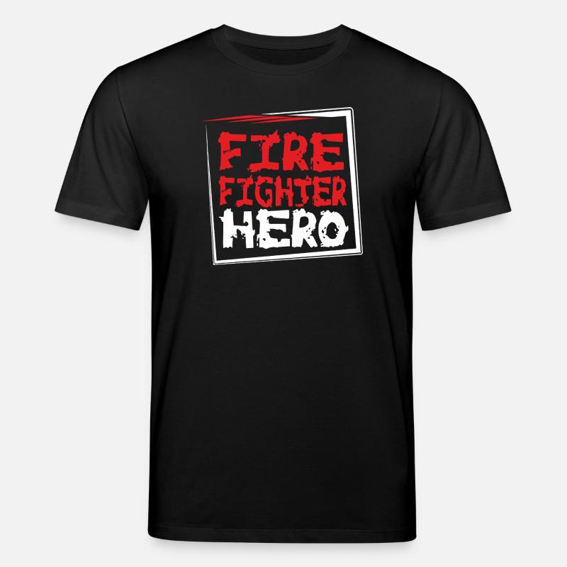 POMPIER-HÉROS - T-shirt bio CREATOR Stanley/Stella Unisexe - noir