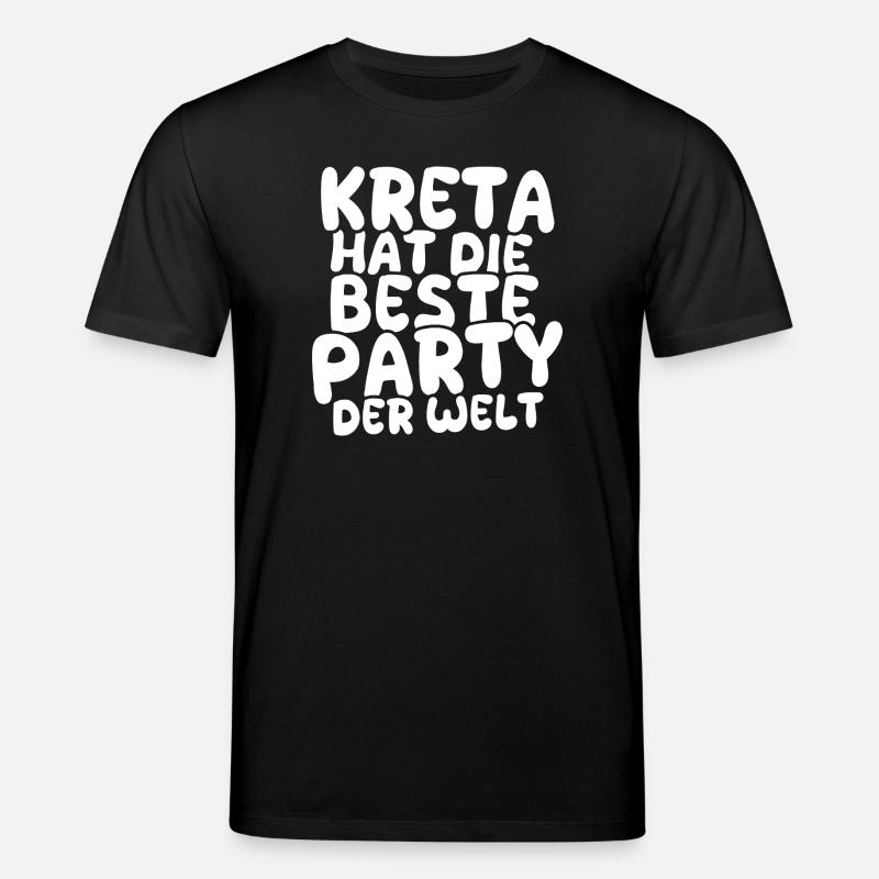 Feiern Kreta - Stanley/Stella Unisex Bio-T-Shirt CREATOR  - Schwarz
