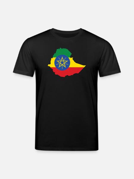Ethiopia Power Rasta Reggae Rastafari Roots - Stanley/Stella CREATOR Unisex Organic T-Shirt - black
