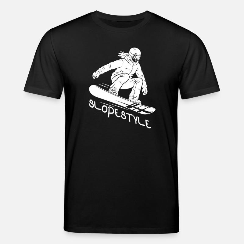 Slopestyle Snowboard Action Geschenk - Stanley/Stella Unisex Bio-T-Shirt CREATOR  - Schwarz