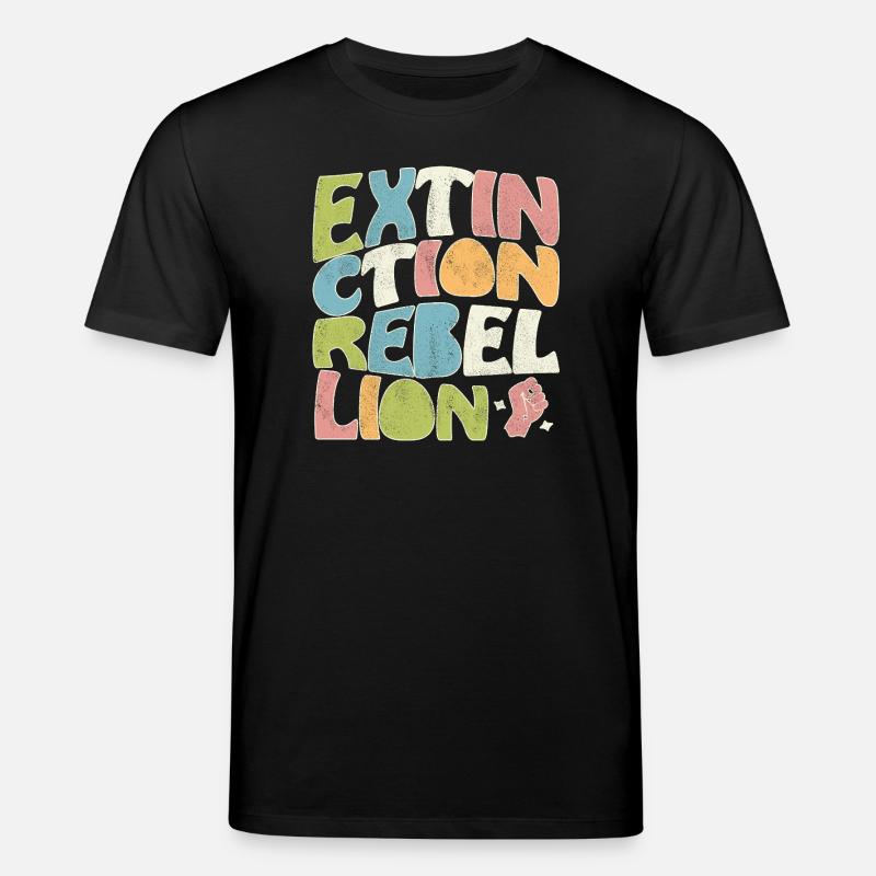 Extinction rebellion retro - Stanley/Stella Unisex Bio-T-Shirt CREATOR  - Schwarz
