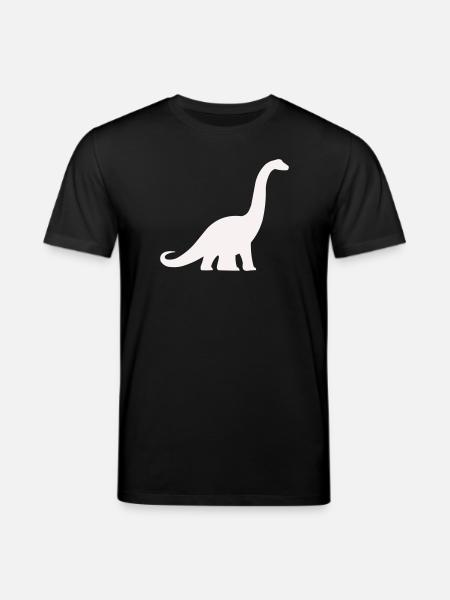 Long neck dino silhouette - Stanley/Stella CREATOR Unisex Organic T-Shirt - black