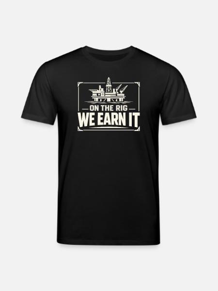 Offshore-bohrer-rig-bohrer Bohrboden Offshore - Stanley/Stella Unisex Bio-T-Shirt CREATOR  - Schwarz