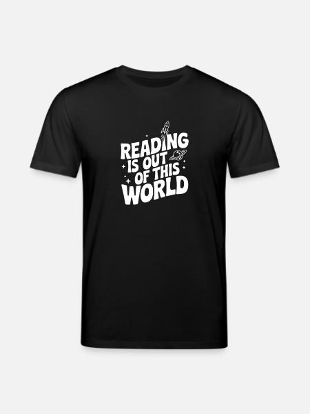 Lesen ist außerirdisch - Stanley/Stella Unisex Bio-T-Shirt CREATOR - Schwarz
