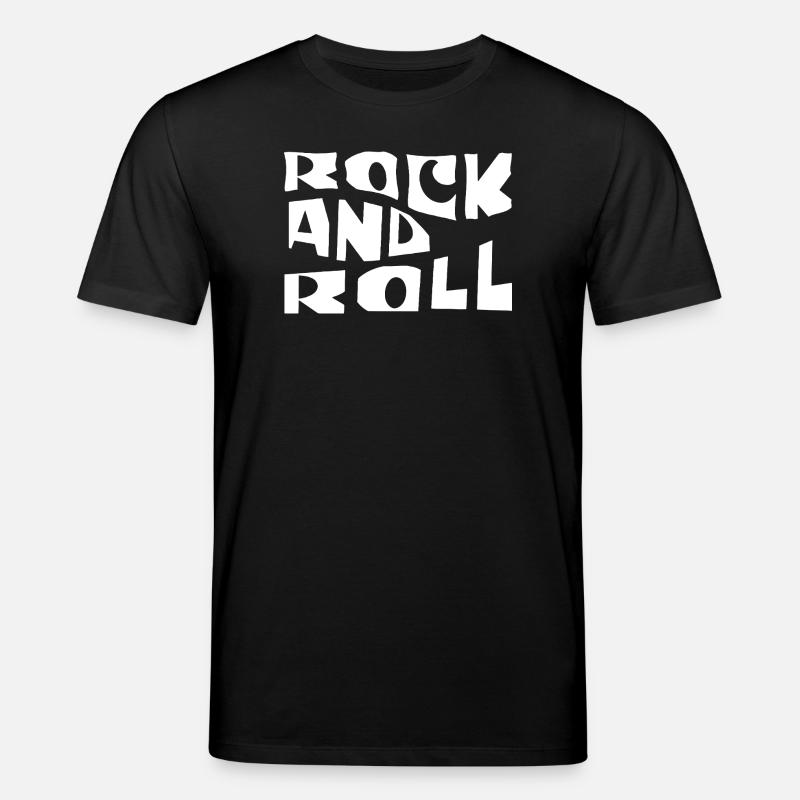 Rock'n'Roll Retro-Typografie - Stanley/Stella Unisex Bio-T-Shirt CREATOR - Schwarz