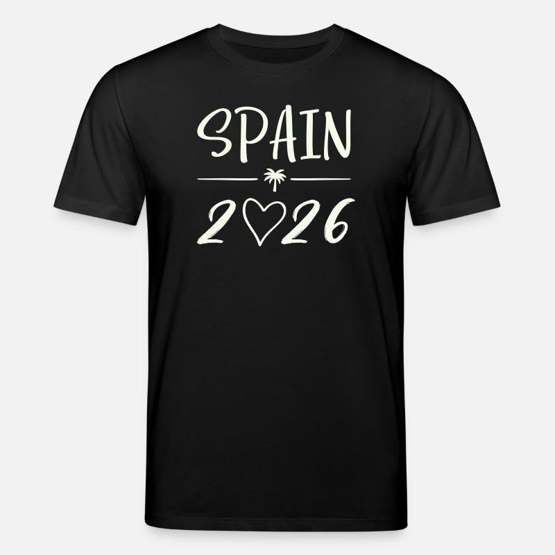 Palmiers Espagne 2026 - T-shirt bio CREATOR Stanley/Stella Unisexe - noir
