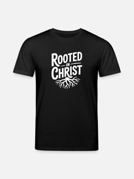 Rooted in Christ - Stanley/Stella CREATOR Unisex Organic T-Shirt - black