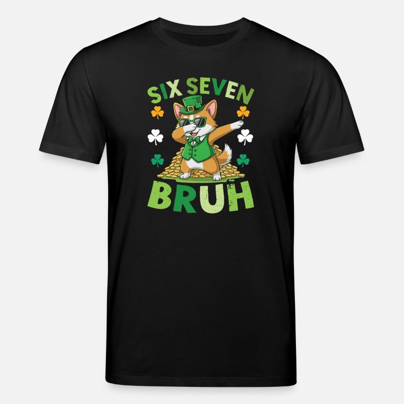 Katzen-St. Patrick's Day - Stanley/Stella Unisex Bio-T-Shirt CREATOR  - Schwarz
