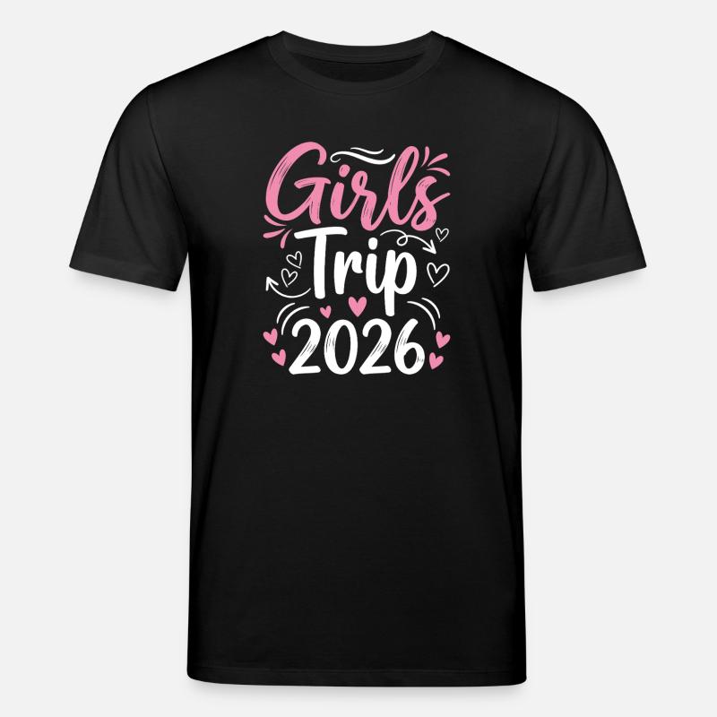 Mädelstrip 2026 Pink Design - Stanley/Stella Unisex Bio-T-Shirt CREATOR - Schwarz