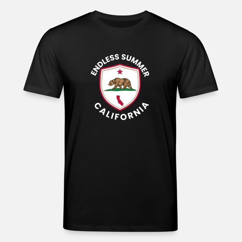 Endless Summer California Shield - Stanley/Stella CREATOR Unisex Organic T-Shirt - black