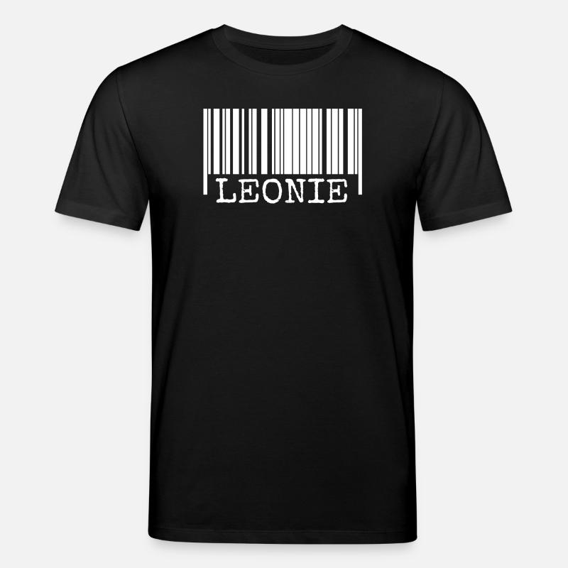 Leonie als Strichcode - Stanley/Stella Unisex Bio-T-Shirt CREATOR  - Schwarz