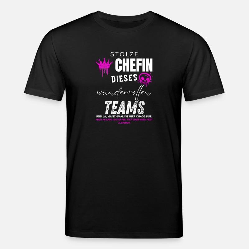 Stolze Chefin wundervolles Team Chefin Geschenke - T-shirt bio CREATOR Stanley/Stella Unisexe - noir