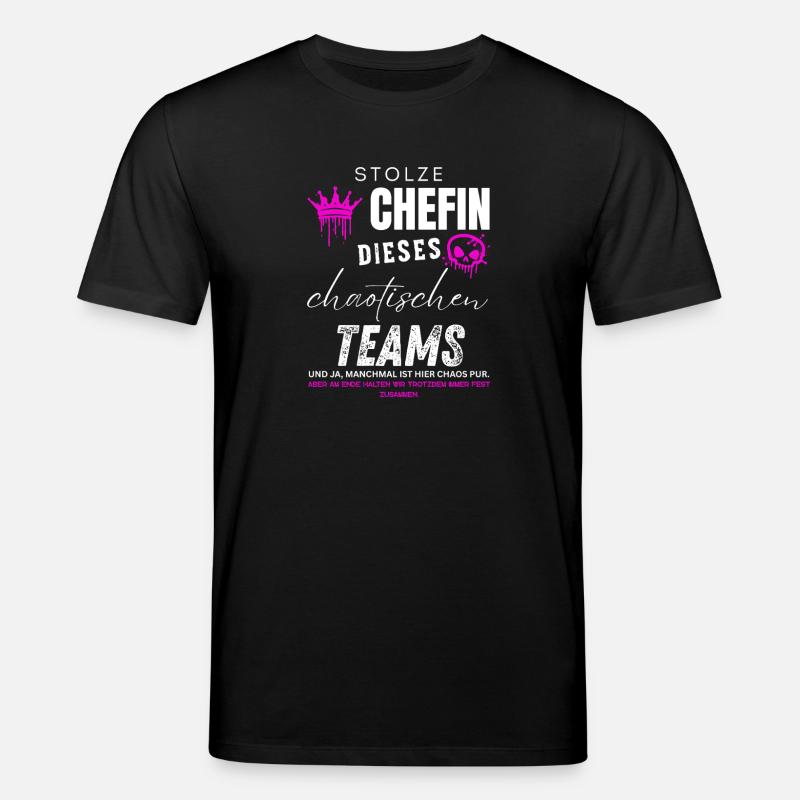 Stolze Chefin chaotisches Team Chefin Geschenke - T-shirt bio CREATOR Stanley/Stella Unisexe - noir