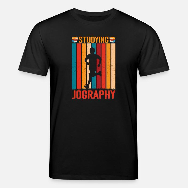 Running Run Studying Jography Marathon Runner - Stanley/Stella Unisex Bio-T-Shirt CREATOR  - Schwarz