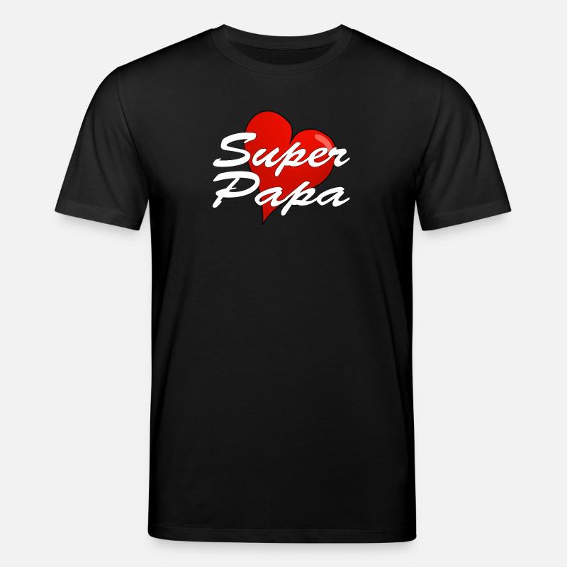 SUPER PAPA - Stanley/Stella Unisex Bio-T-Shirt CREATOR - Schwarz