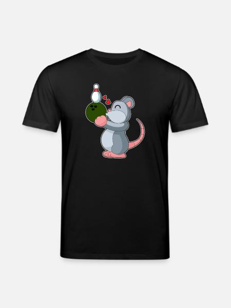 Maus Bowling Bowlingkugel Pin - Stanley/Stella Unisex Bio-T-Shirt CREATOR  - Schwarz