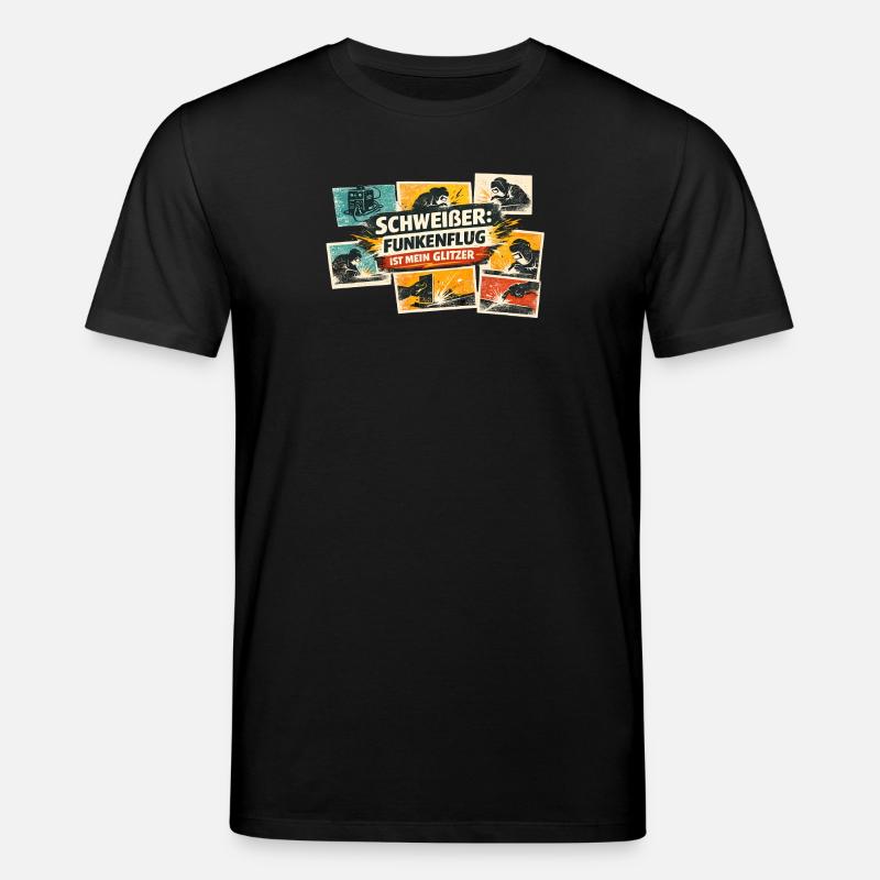 Funkenflug Glitzerkraft - Stanley/Stella Unisex Bio-T-Shirt CREATOR  - Schwarz