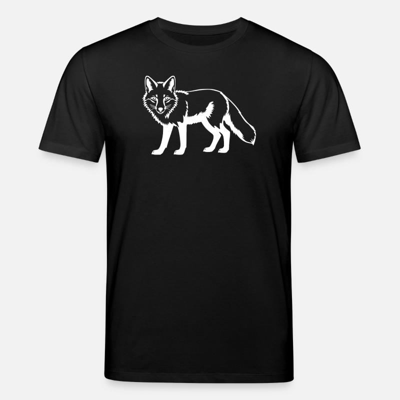 weißer Fuchs weiß - Stanley/Stella Unisex Bio-T-Shirt CREATOR  - Schwarz