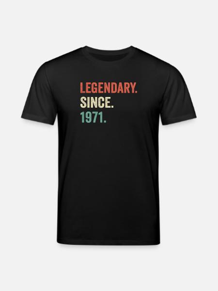 legendary since 1971 - Stanley/Stella CREATOR Unisex Organic T-Shirt - black