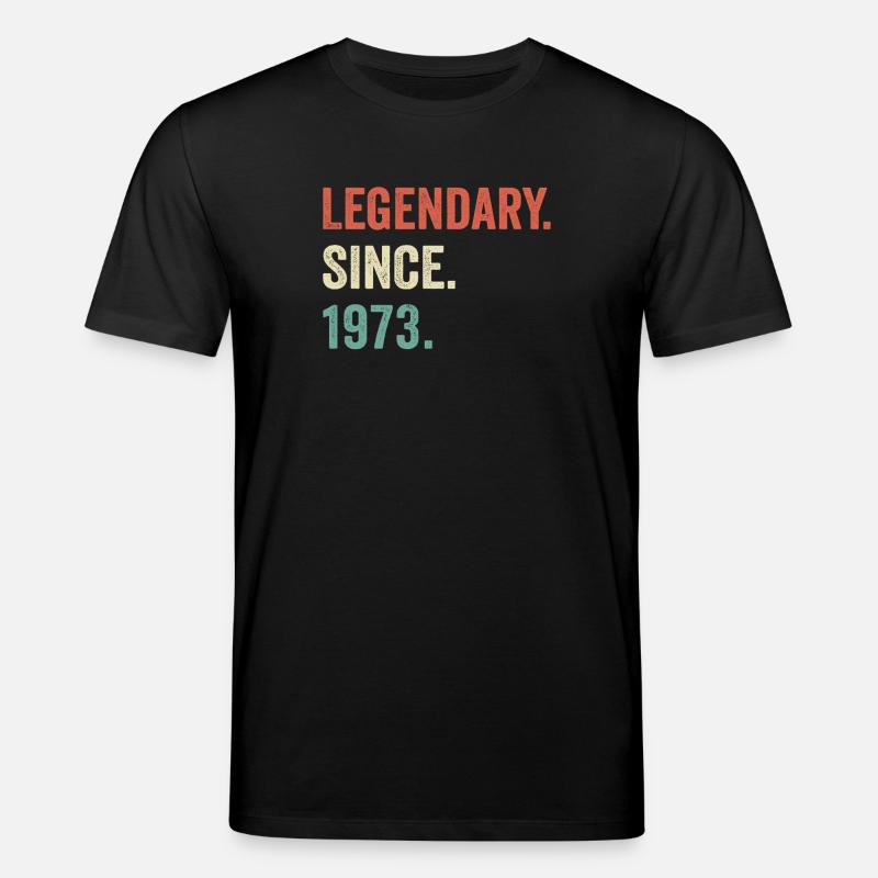 legendär seit 1973 - Stanley/Stella Unisex Bio-T-Shirt CREATOR  - Schwarz