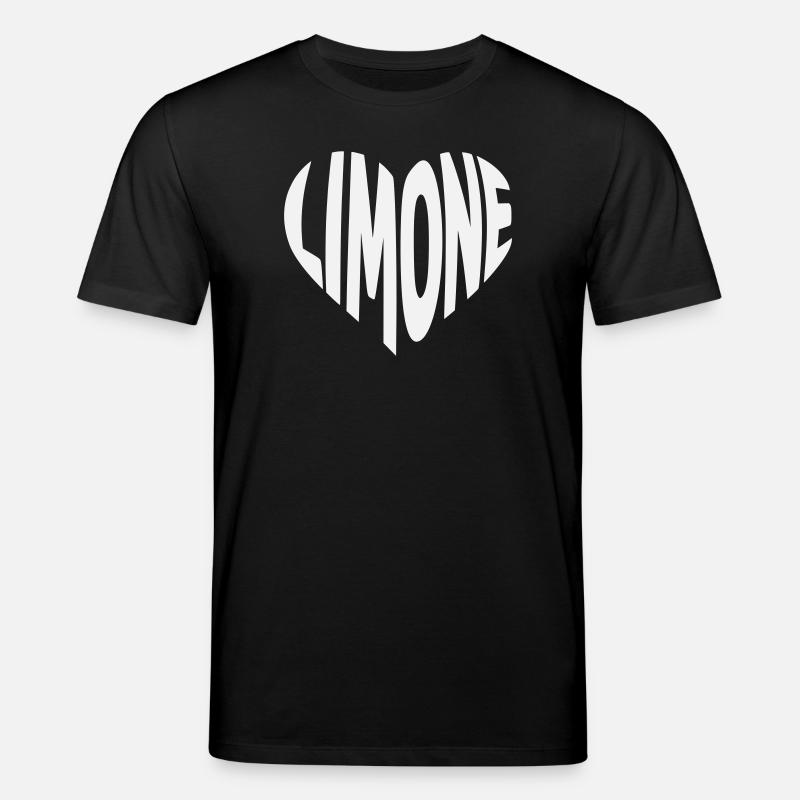 Limone Herz Design - Stanley/Stella Unisex Bio-T-Shirt CREATOR  - Schwarz