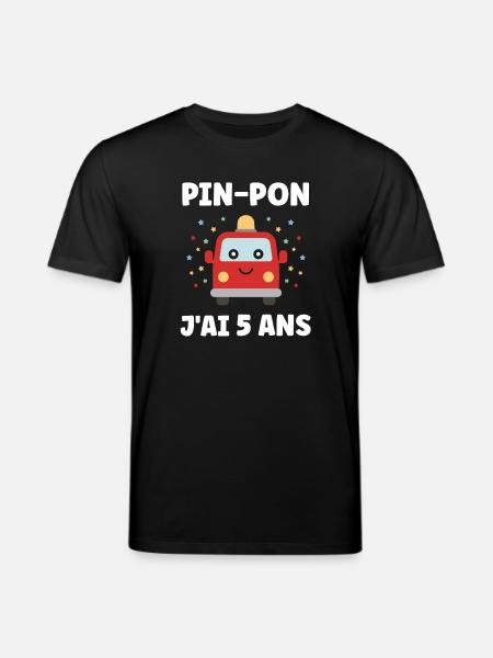 5 ans - T-shirt bio CREATOR Stanley/Stella Unisexe - noir