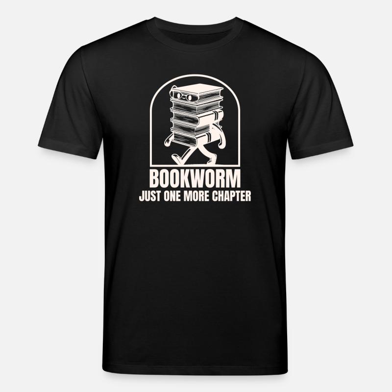 Bookworm Stride: Gestapelte Kapitel - Stanley/Stella Unisex Bio-T-Shirt CREATOR  - Schwarz
