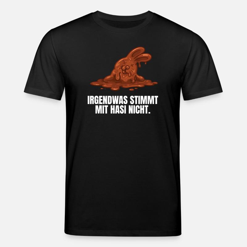 Schokoladenhase Ostern - Stanley/Stella Unisex Bio-T-Shirt CREATOR - Schwarz