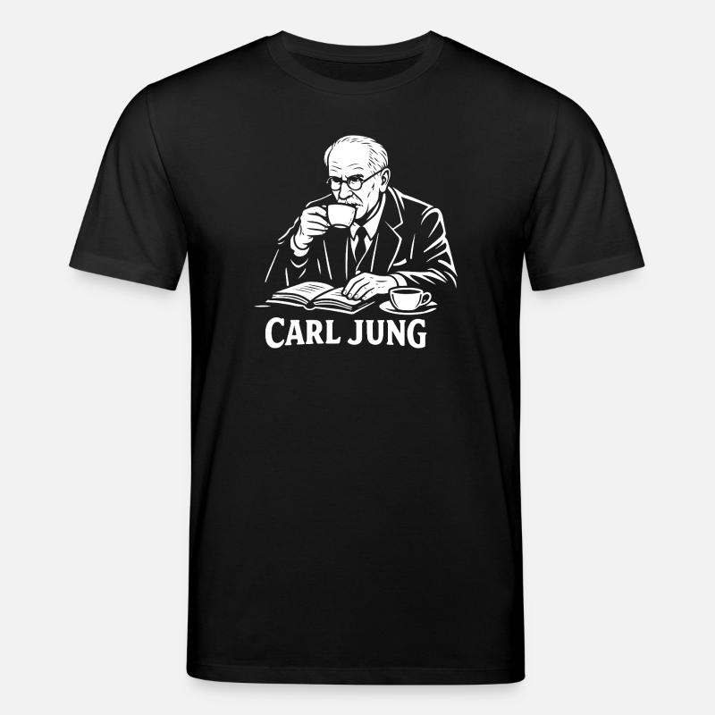 Carl Jung Kaffee-Studien-Tee - Stanley/Stella Unisex Bio-T-Shirt CREATOR  - Schwarz