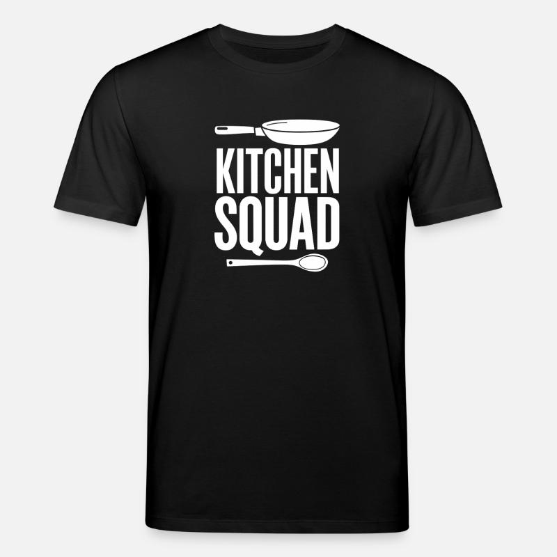 Kitchen Squad Kochteam Pfanne Kochlöffel - Stanley/Stella Unisex Bio-T-Shirt CREATOR - Schwarz