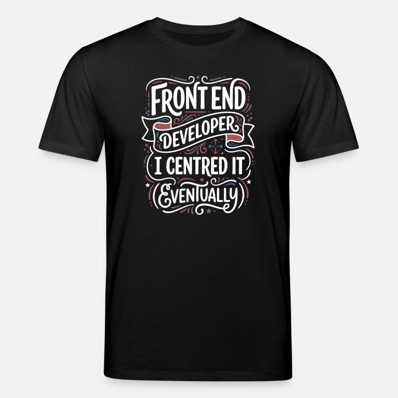 Développement frontend centré - T-shirt bio CREATOR Stanley/Stella Unisexe - noir