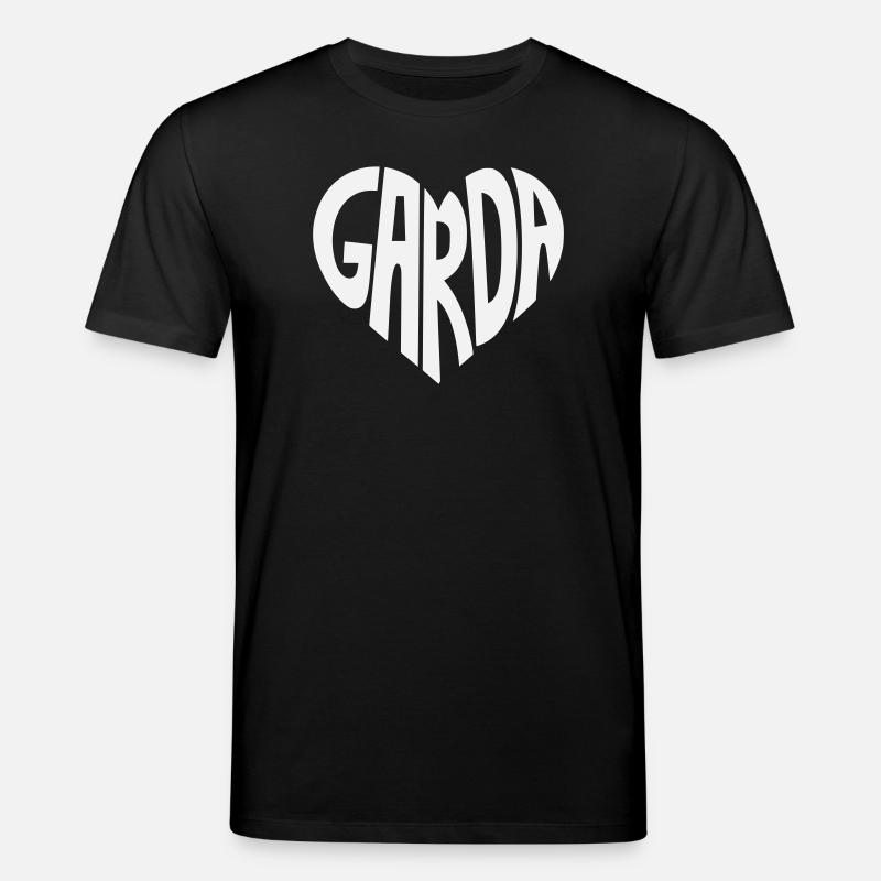 Garda Heart Font Logo - Stanley/Stella CREATOR Unisex Organic T-Shirt - black