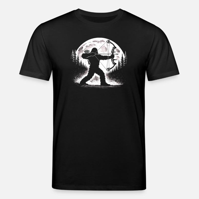 Bigfoot Bogenschießen - Stanley/Stella Unisex Bio-T-Shirt CREATOR - Schwarz