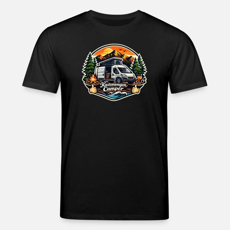 Kastenwagen Camper Abenteuer - Stanley/Stella Unisex Bio-T-Shirt CREATOR  - Schwarz