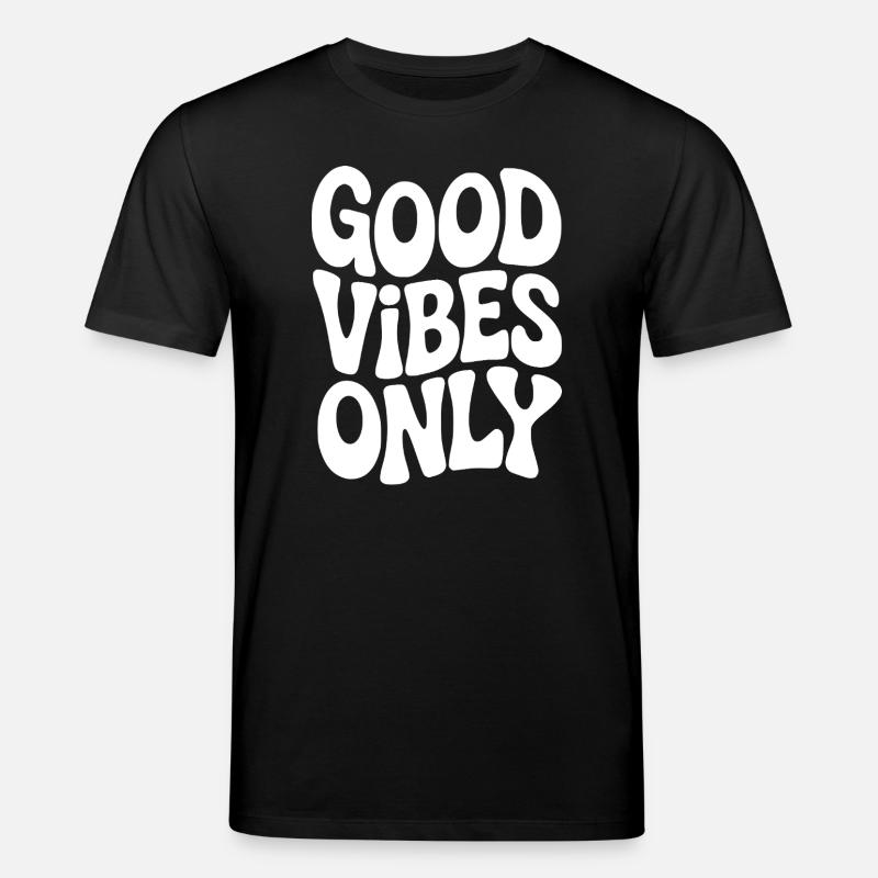 Vibing Typographie en blanc - T-shirt bio CREATOR Stanley/Stella Unisexe - noir