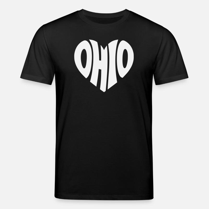 Logo du cœur de l’Ohio - T-shirt bio CREATOR Stanley/Stella Unisexe - noir