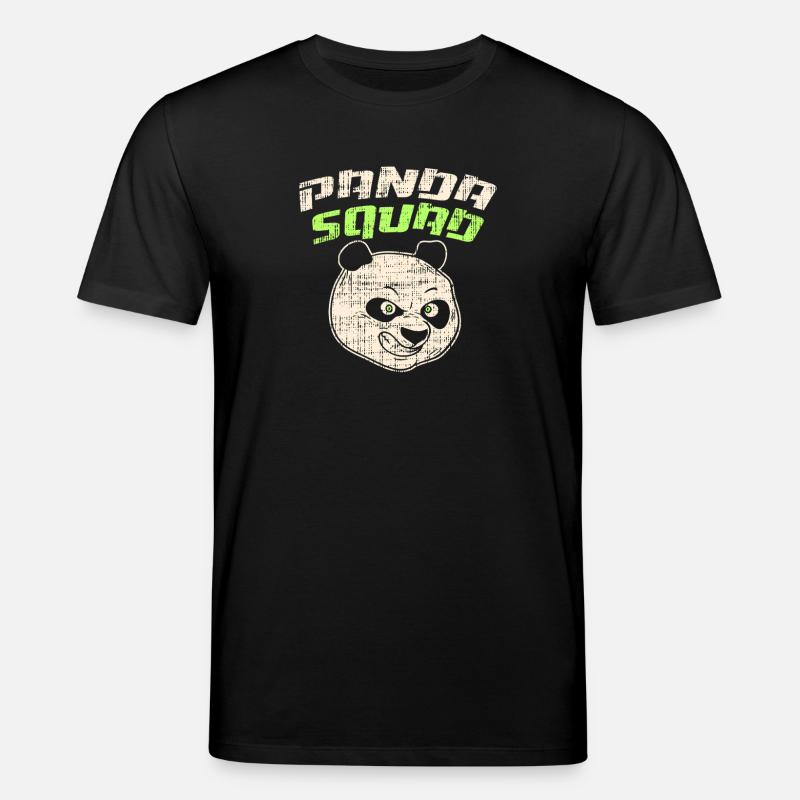 Maillot Panda Squad - T-shirt bio CREATOR Stanley/Stella Unisexe - noir