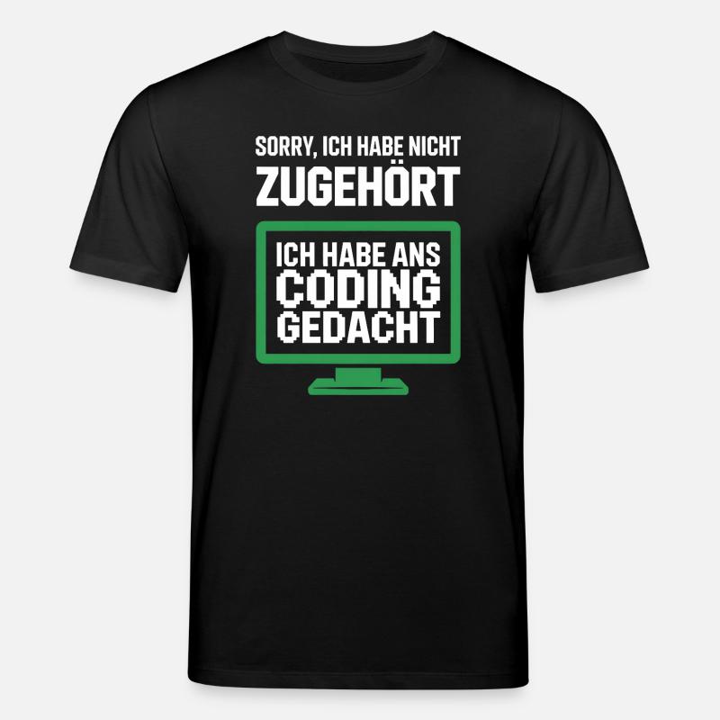 Coding Gedacht Bildschirm Spruch - Stanley/Stella Unisex Bio-T-Shirt CREATOR  - Schwarz