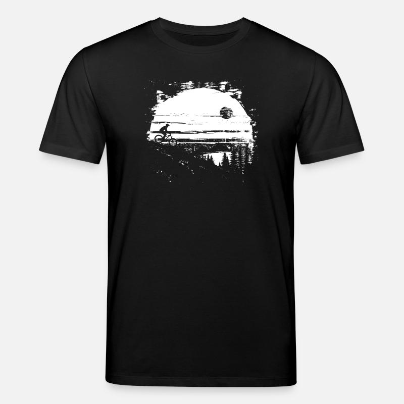 Radfahrer Grafik - Stanley/Stella Unisex Bio-T-Shirt CREATOR  - Schwarz