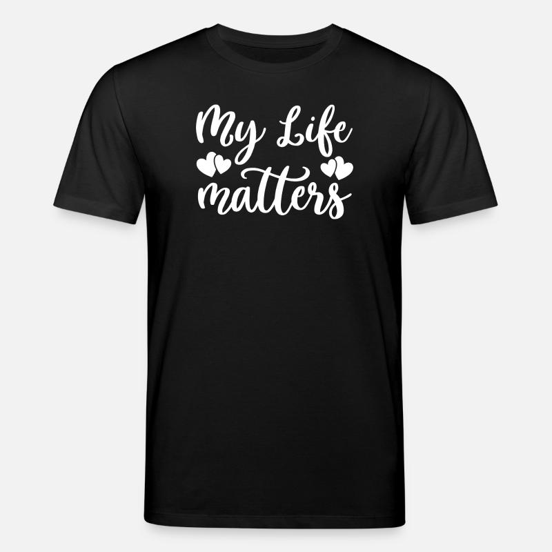 Ma vie compte les cœurs - T-shirt bio CREATOR Stanley/Stella Unisexe - noir